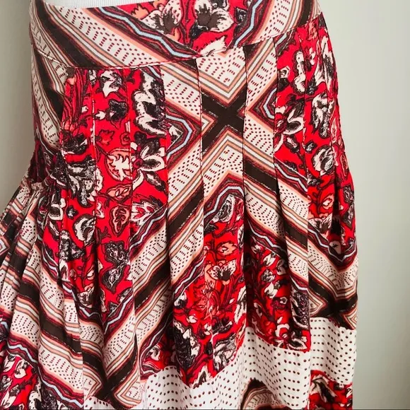 Free People Paradise Handkerchief Pimento Maxi Skirt.