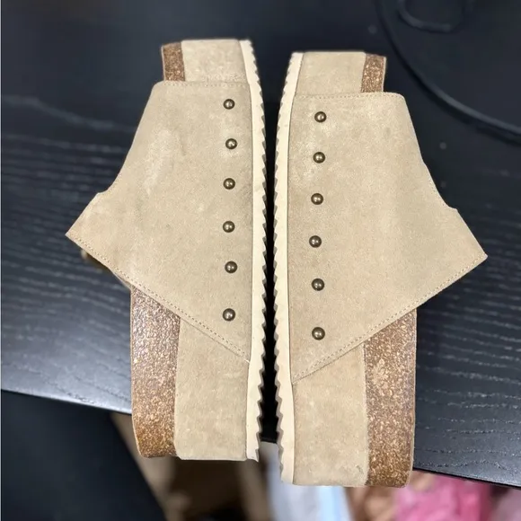 Free People Tan Platform Shoes
