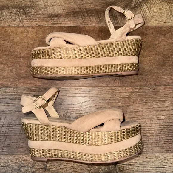 Free People Vegan Women's Tan Platform Sandals