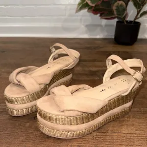 Free People Vegan Women's Tan Platform Sandals