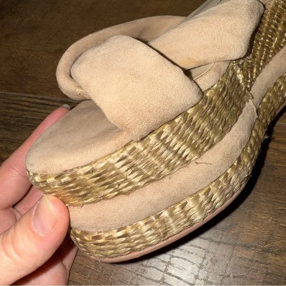 Free People Vegan Women's Tan Platform Sandals