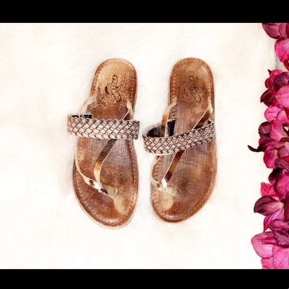 FREEBIRD Leather Braided Sandals