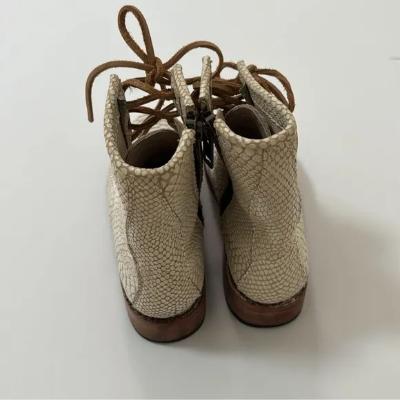 Freebird Manchester snakeskin Combat boot