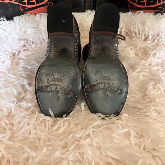 Freebird Textured Snakeskin Boots