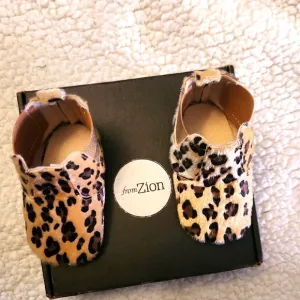 From Zion Leopard Print Kids Shoes