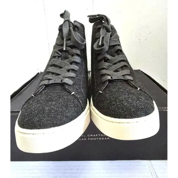 Frye Ivy High Top Sneakers Olive- Gray Women's  Size 8.5 Wool New! MSRP.…