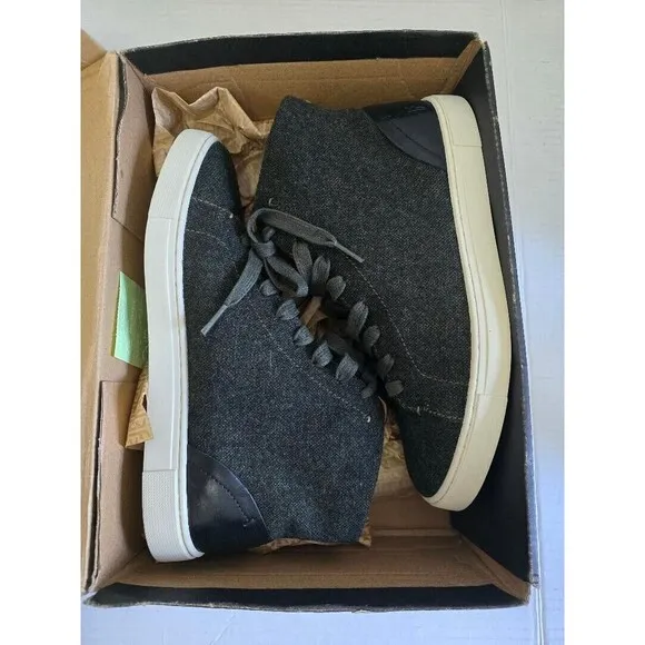 Frye Ivy High Top Sneakers Olive- Gray Women's  Size 8.5 Wool New! MSRP.…