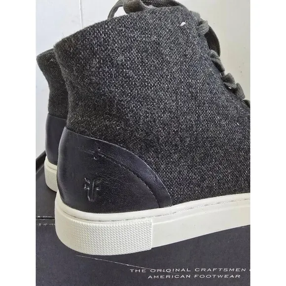 Frye Ivy High Top Sneakers Olive- Gray Women's  Size 8.5 Wool New! MSRP.…