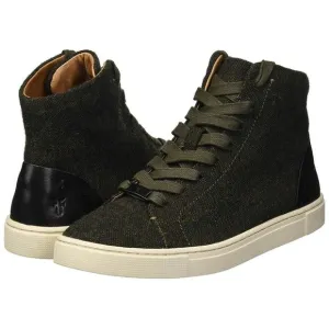 Frye Ivy High Top Sneakers Olive- Gray Women's  Size 8.5 Wool New! MSRP.…