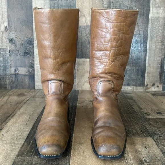 Frye Vintage Black Label 2278 Tall Campus Boots Mens 11 D