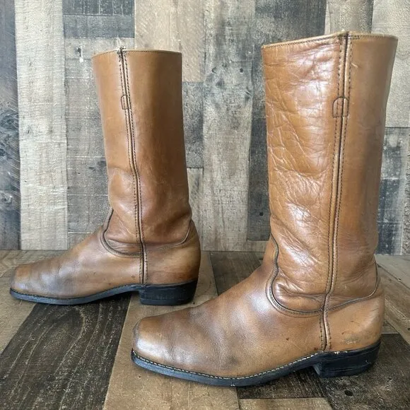 Frye Vintage Black Label 2278 Tall Campus Boots Mens 11 D