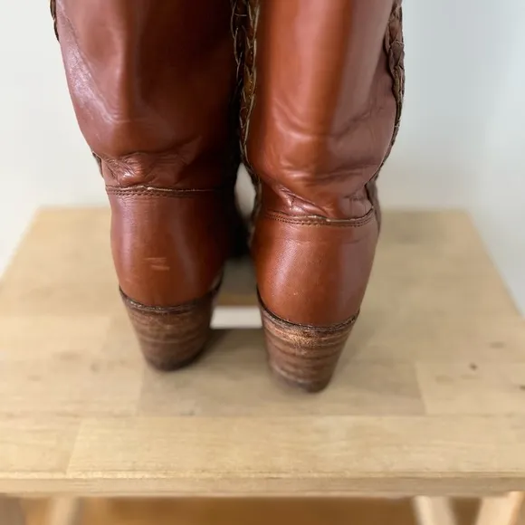 FRYE Vintage Braided Campus Boot. Size 5.5