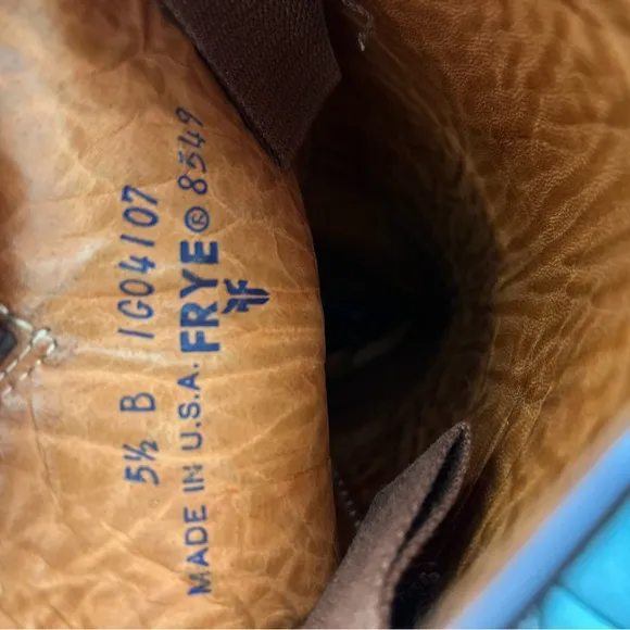 FRYE Vintage Braided Campus Boot. Size 5.5