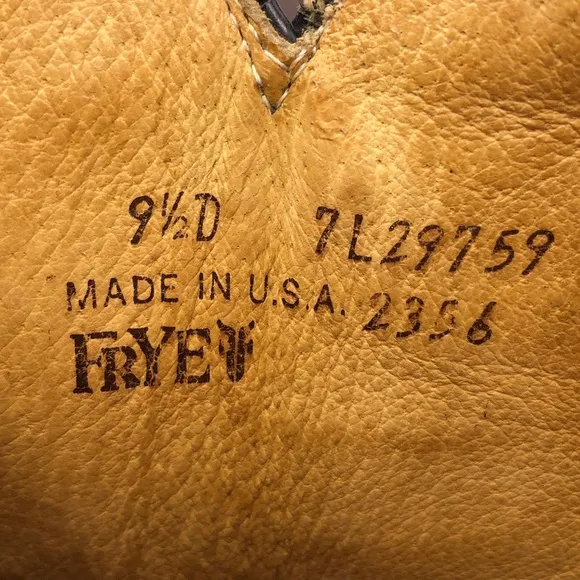 Frye Vintage Brown Leather Western Boots 9.5 D