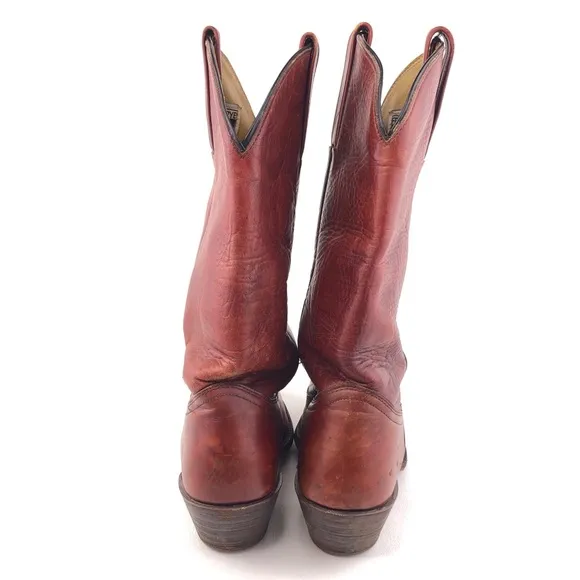 Frye Vintage Brown Leather Western Boots 9.5 D