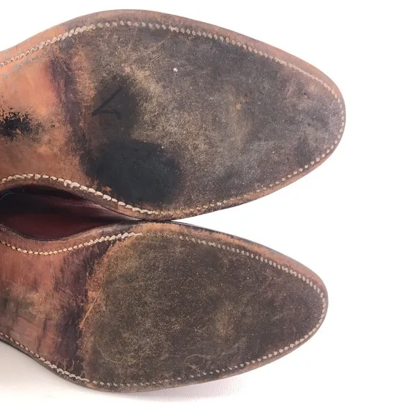Frye Vintage Brown Leather Western Boots 9.5 D