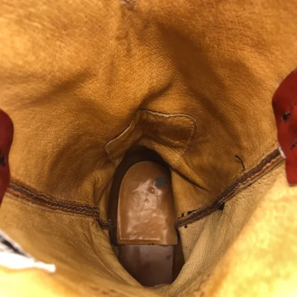 Frye Vintage Brown Leather Western Boots 9.5 D