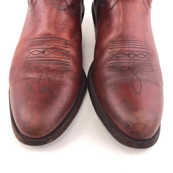 Frye Vintage Brown Leather Western Boots 9.5 D