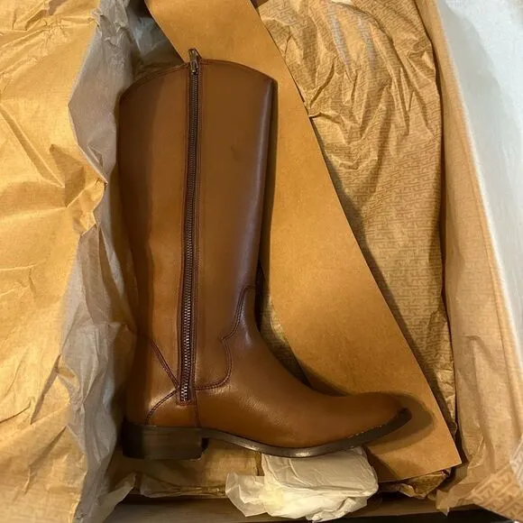 Frye Marissa Medallion Knee High Boot Cognac 6M