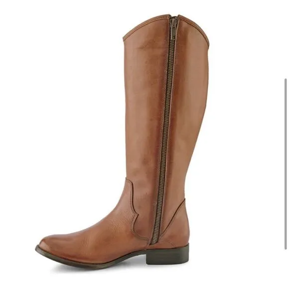 Frye Marissa Medallion Knee High Boot Cognac 6M