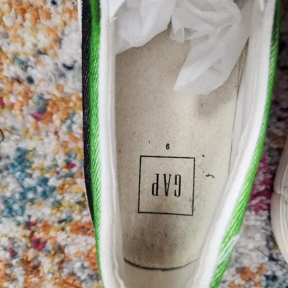 Gap Canvas Slip On Sneakers with Zombie Feet Sharpie Art Size 9