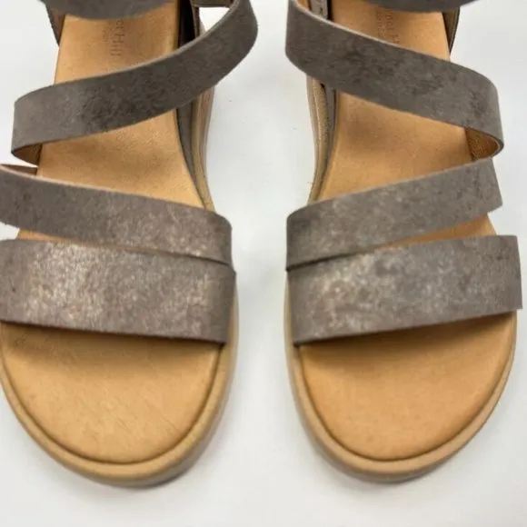 Garnet Hill Luna Sport Sandals Women 38 US 8‎ NWOB $169 Zip Closure Wedge