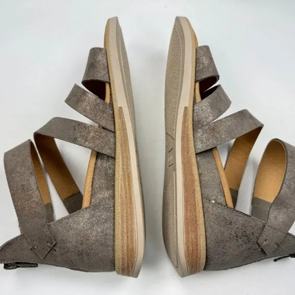 Garnet Hill Luna Sport Sandals Women 38 US 8‎ NWOB $169 Zip Closure Wedge