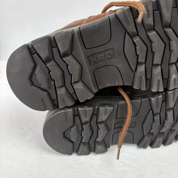 GBX Men’s Brown Leather Shoes Chunky Platform Lace-up Vintage 9.5