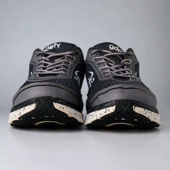 GDefy Gravity Defyer Mighty Walk Mens 12 Sneakers Black Gray Athletic Orthapedic
