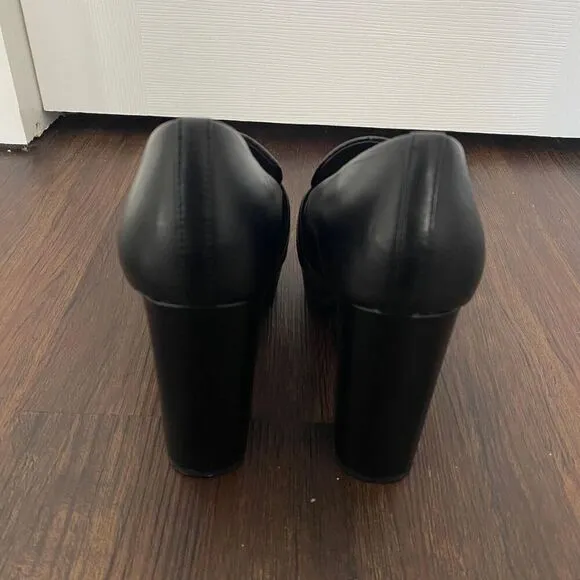 Gianni Bini Whimsygoth Grunge Corporate Chunky Platform Leather Loafers WMN 8.5