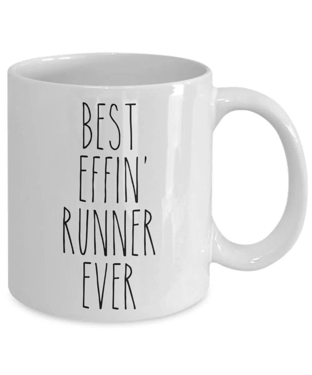 Gift For Runner Best Effin' Runner Ever Mug Coffee Cup Funny Coworker Gifts