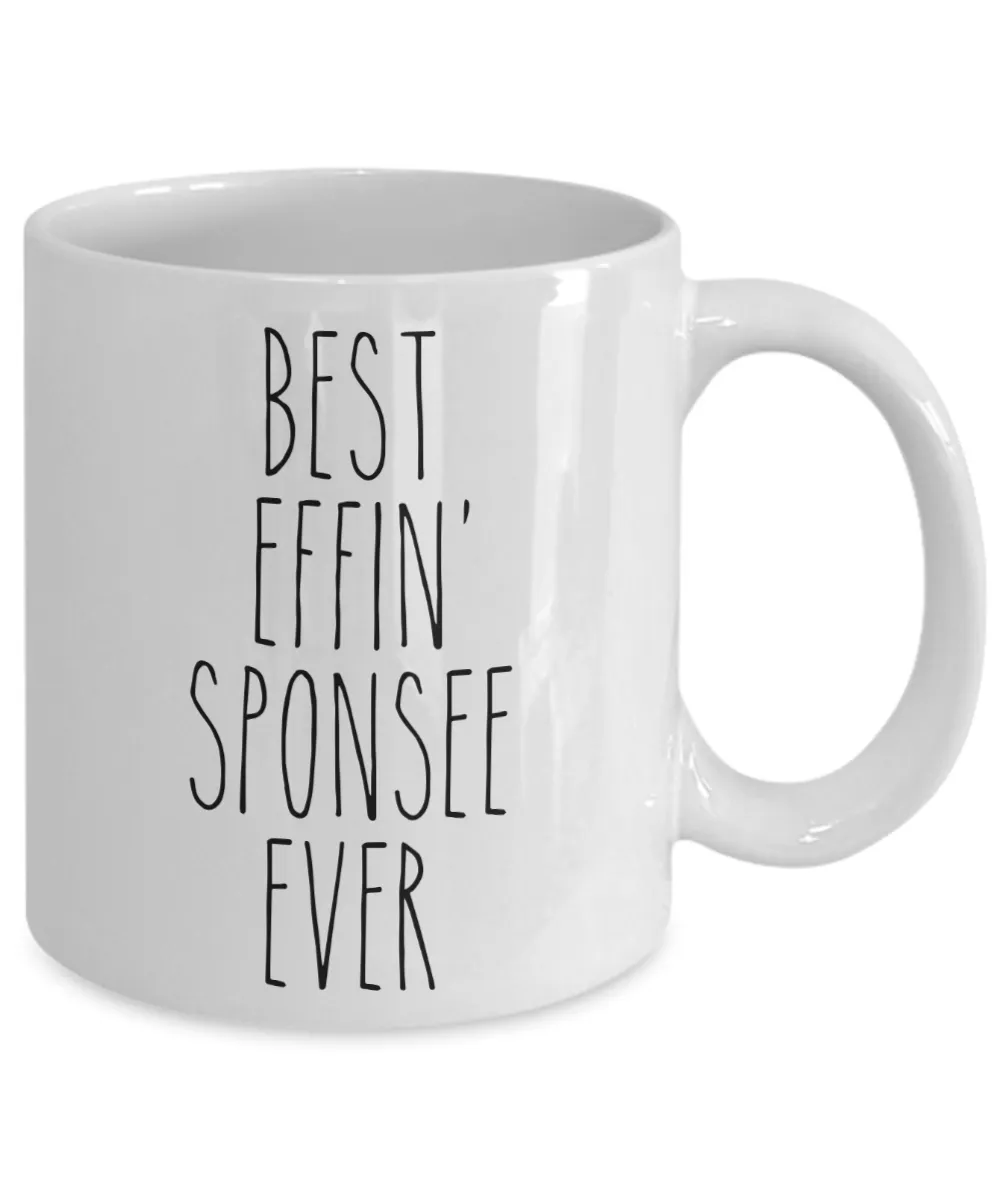 Gift For Sponsee Best Effin' Sponsee Ever Mug Coffee Cup Funny Coworker Gifts