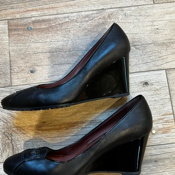 Giorgio Fabiani Leather Platform Shoes Made in Italy Size 10