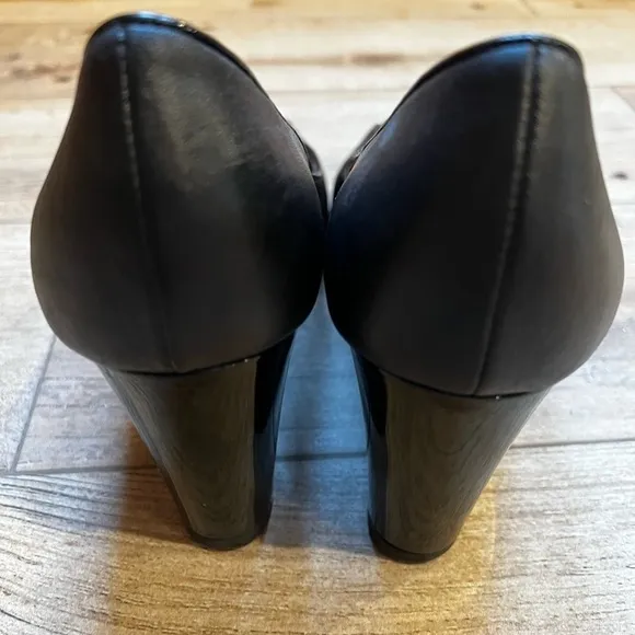 Giorgio Fabiani Leather Platform Shoes Made in Italy Size 10