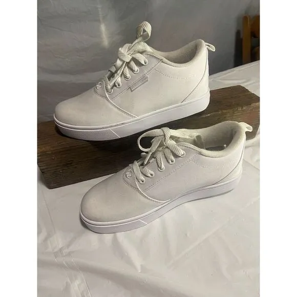 Girls Youth Heelys Pro 20‎ White Skate Tennis Shoes-Size 6Y-Great Condition