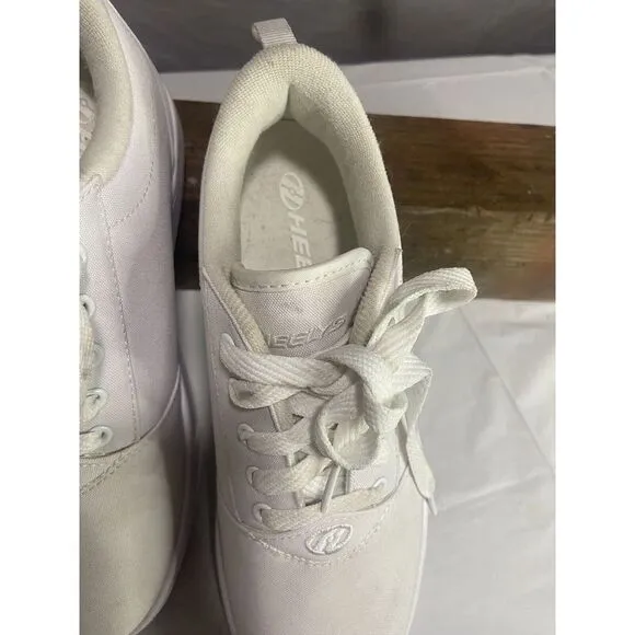 Girls Youth Heelys Pro 20‎ White Skate Tennis Shoes-Size 6Y-Great Condition