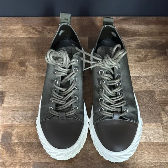 Giuseppe Zanotti Men's Olive Green Sneakers Size 43.5 EU