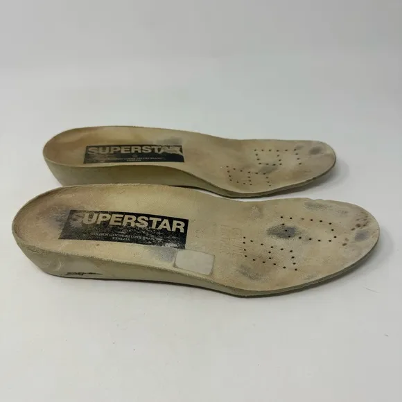 Golden Goose White and Gray Women's Shoes