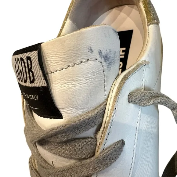 Golden Goose White gold hi star Women's Sneakers worn once s 41 limited edition