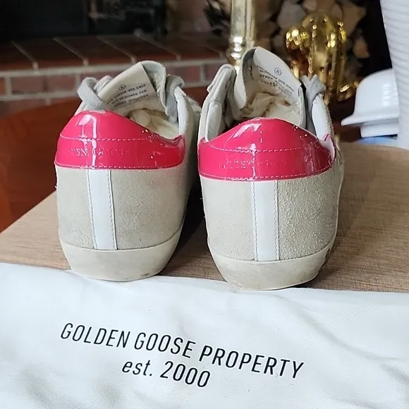 Golden Goose Women's Sneakers - Beige and Pink