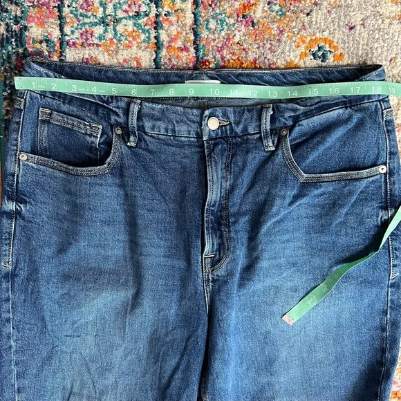 Good American Good Icon High Rise Jeans Style GNIC255T Size 15