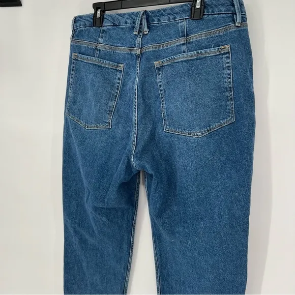 Good American Good Icon High Rise Jeans Style GNIC255T Size 15