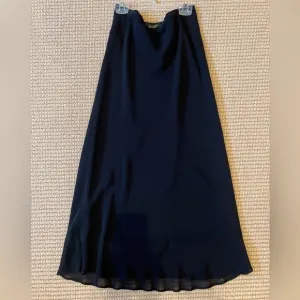 GORGEOUS Vintage Black Chiffon loose pencil skirt