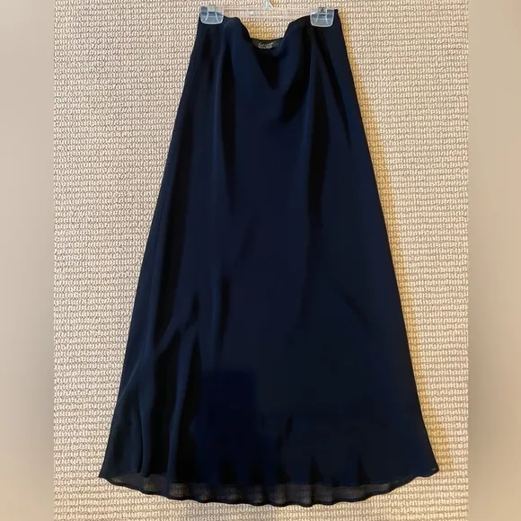 GORGEOUS Vintage Black Chiffon loose pencil skirt