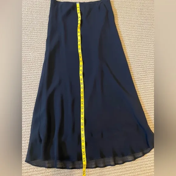 GORGEOUS Vintage Black Chiffon loose pencil skirt