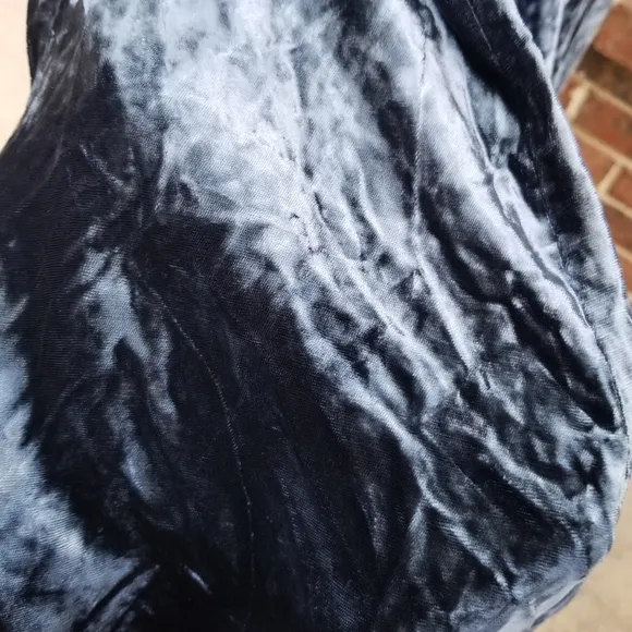 Gorgeous Vintage Double D Ranch Western cowgirl goth Crushed Velvet skirt