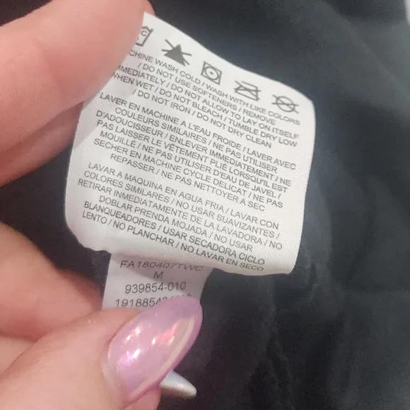 Gray and Black Hoodie with Pink Logo