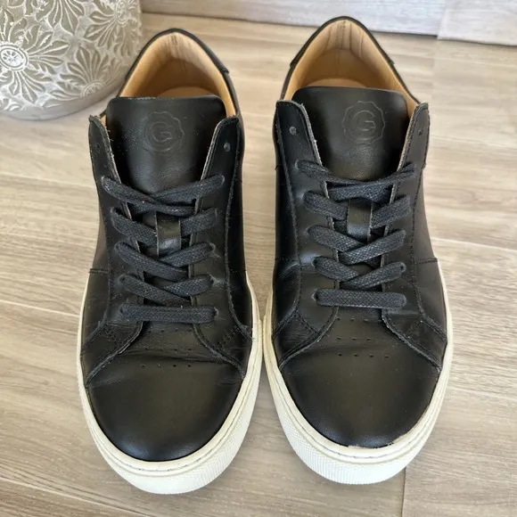 Greats Brooklyn Royale Sneakers Shoes US Womens 7 / EU 37 Black Leather Lace Up