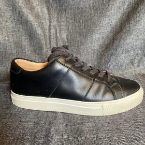 Greats Womens Size 8 Brooklyn Royale Shoes Sneakers Black Leather Lace Up