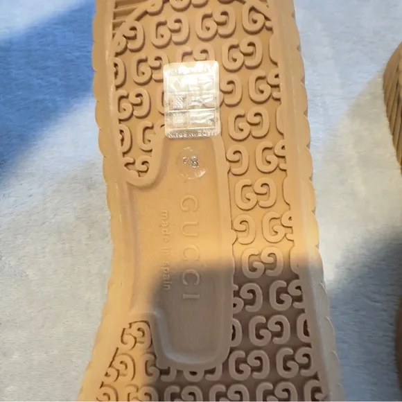 Gucci Men Tan High-Top Sneakers